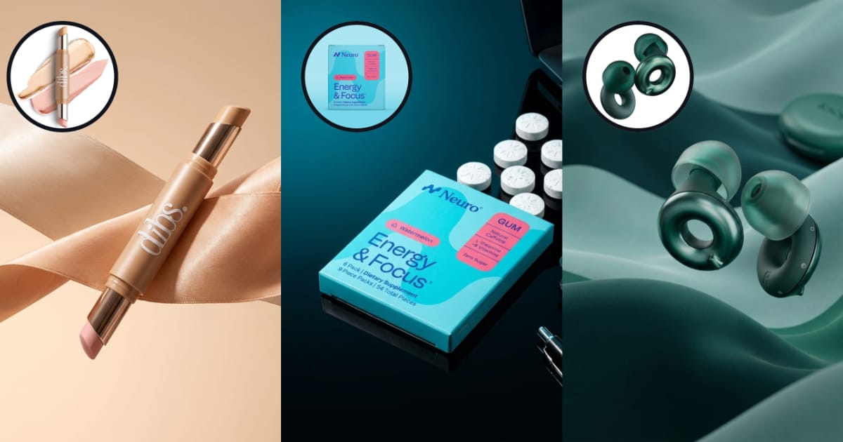 Product photos and some of their resulting creatives